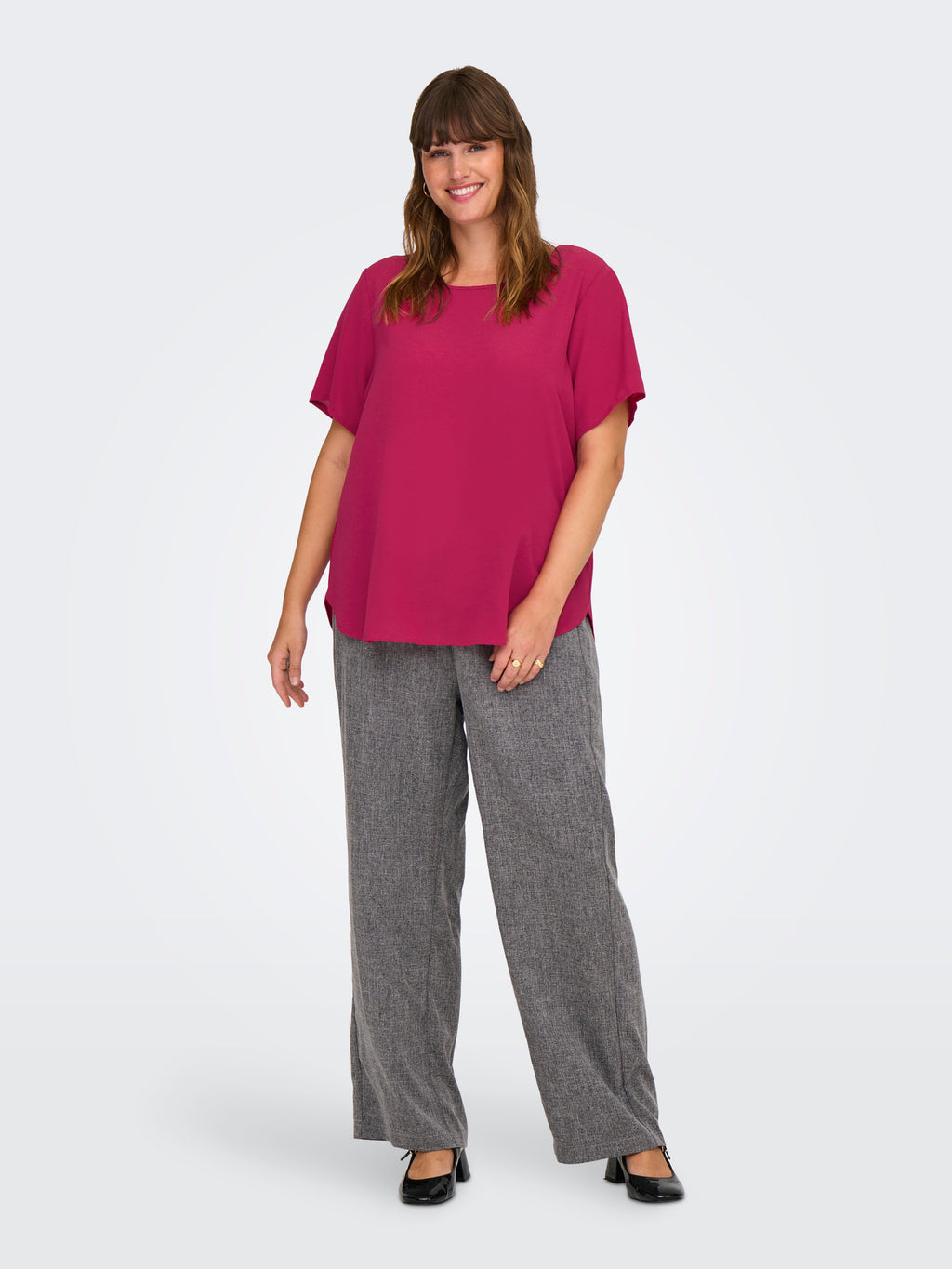 CARVICA S/S TOP WVN NOOS