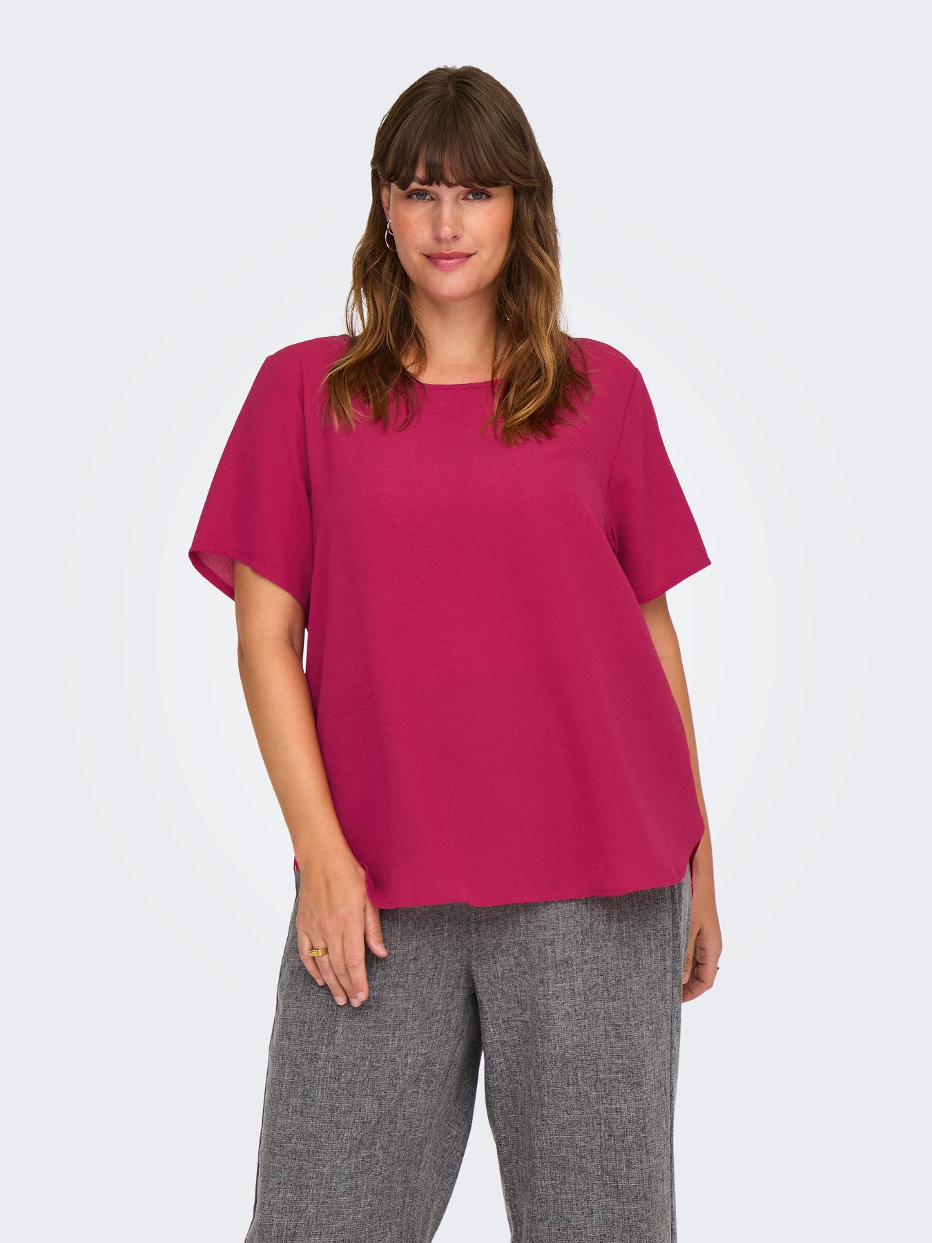 CARVICA S/S TOP WVN NOOS