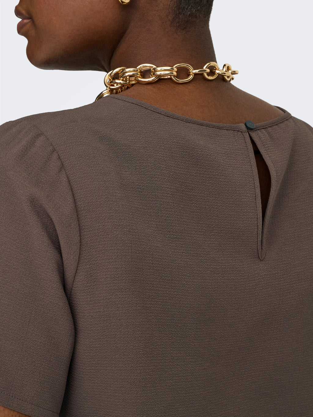 CARVICA S/S TOP WVN NOOS Chocolate Martini