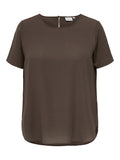 CARVICA S/S TOP WVN NOOS Chocolate Martini