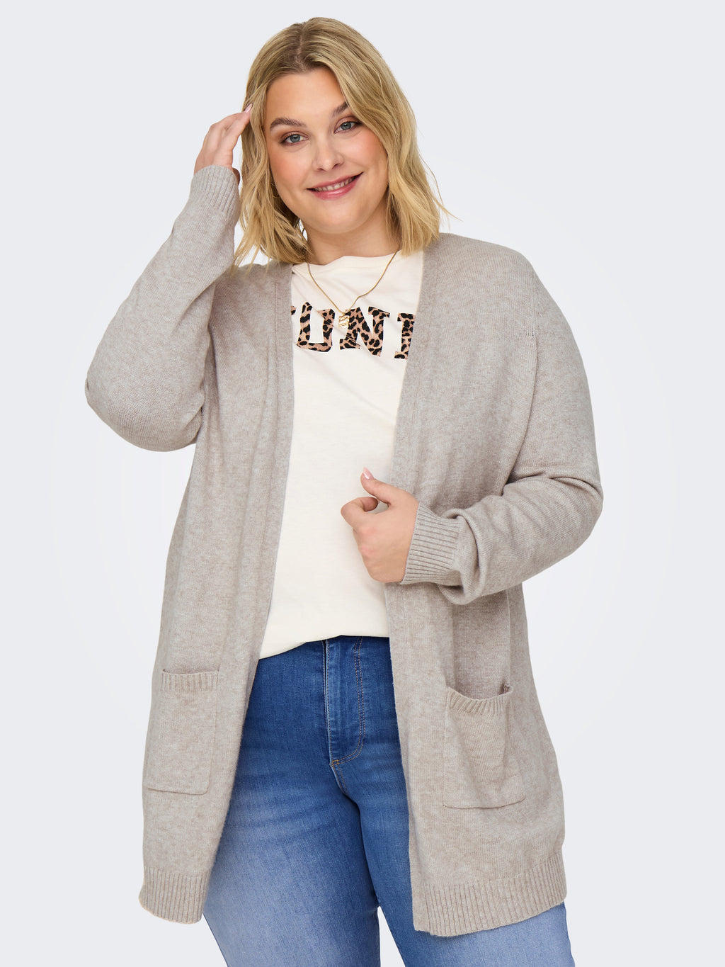 CARESLY L/S OPEN CARDIGAN KNT NOOS