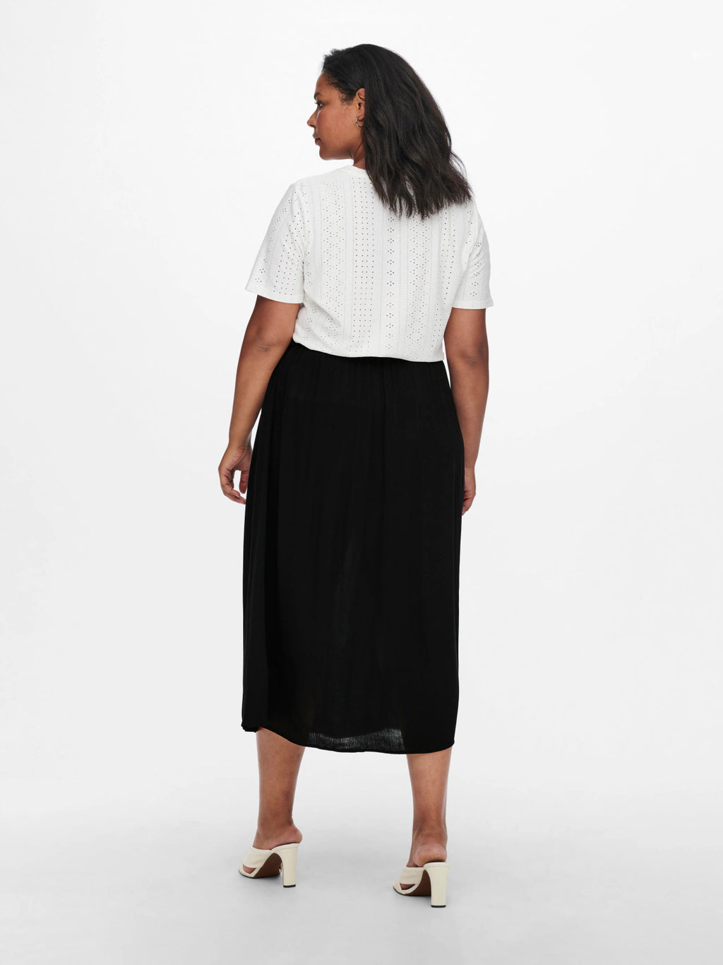 CARTRIB LONG SKIRT SOLID WVN