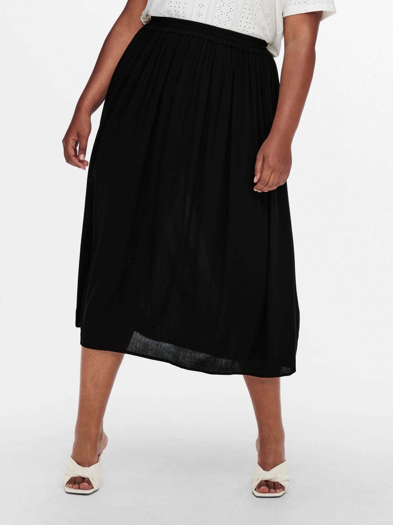 CARTRIB LONG SKIRT SOLID WVN