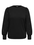CARFEMME L/S PUFF EMBROIDERY UB SWT NOOS