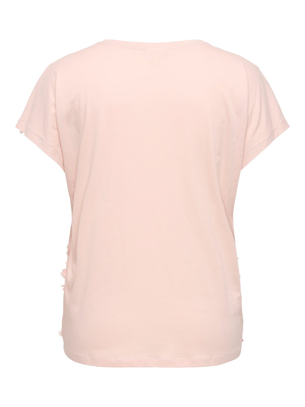 CARLULU S/S V-NECK TOP BOX JRS Sepia Rose