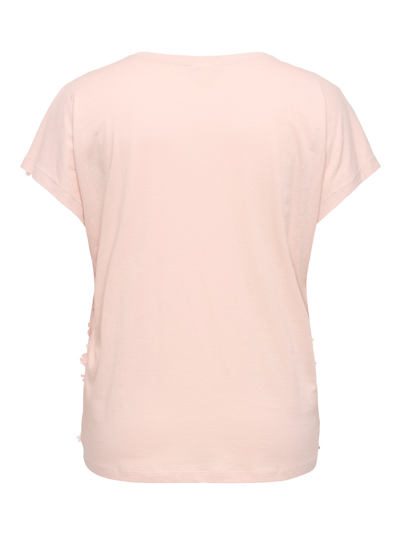 CARLULU S/S V-NECK TOP BOX JRS Sepia Rose