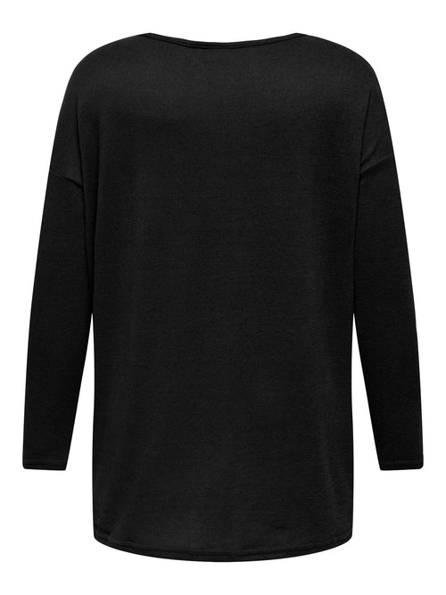 CARALBA LS LONG TOP JRS Zwart