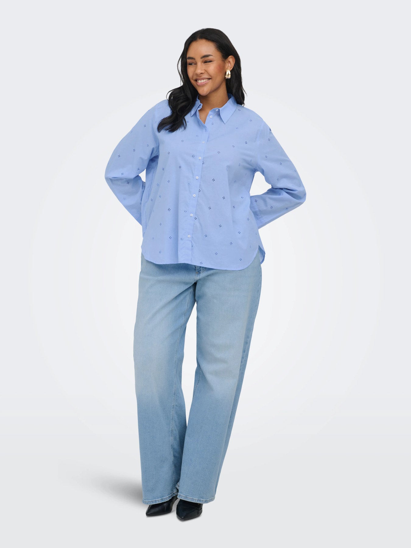CARNEW GRACE JULIA L/S EMB SHIRT WVN
