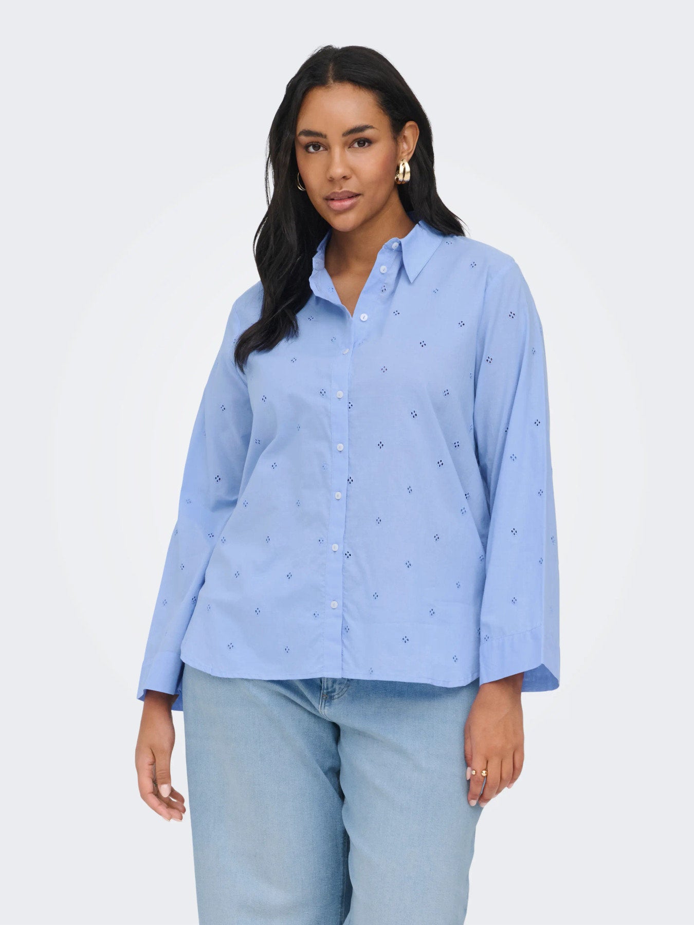 CARNEW GRACE JULIA L/S EMB SHIRT WVN