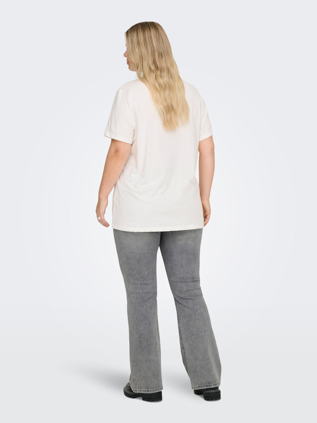 CARCRUZ SS O-NECK REG TEE JRS Cloud Dancer Living the dream