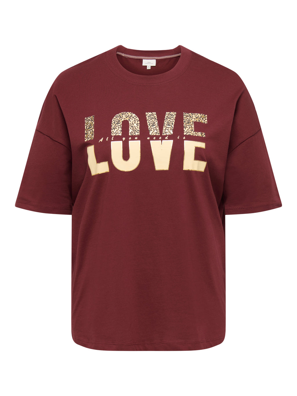 CARKOURTNEY SS O-NECK TEE JRS Cabernet LOVE
