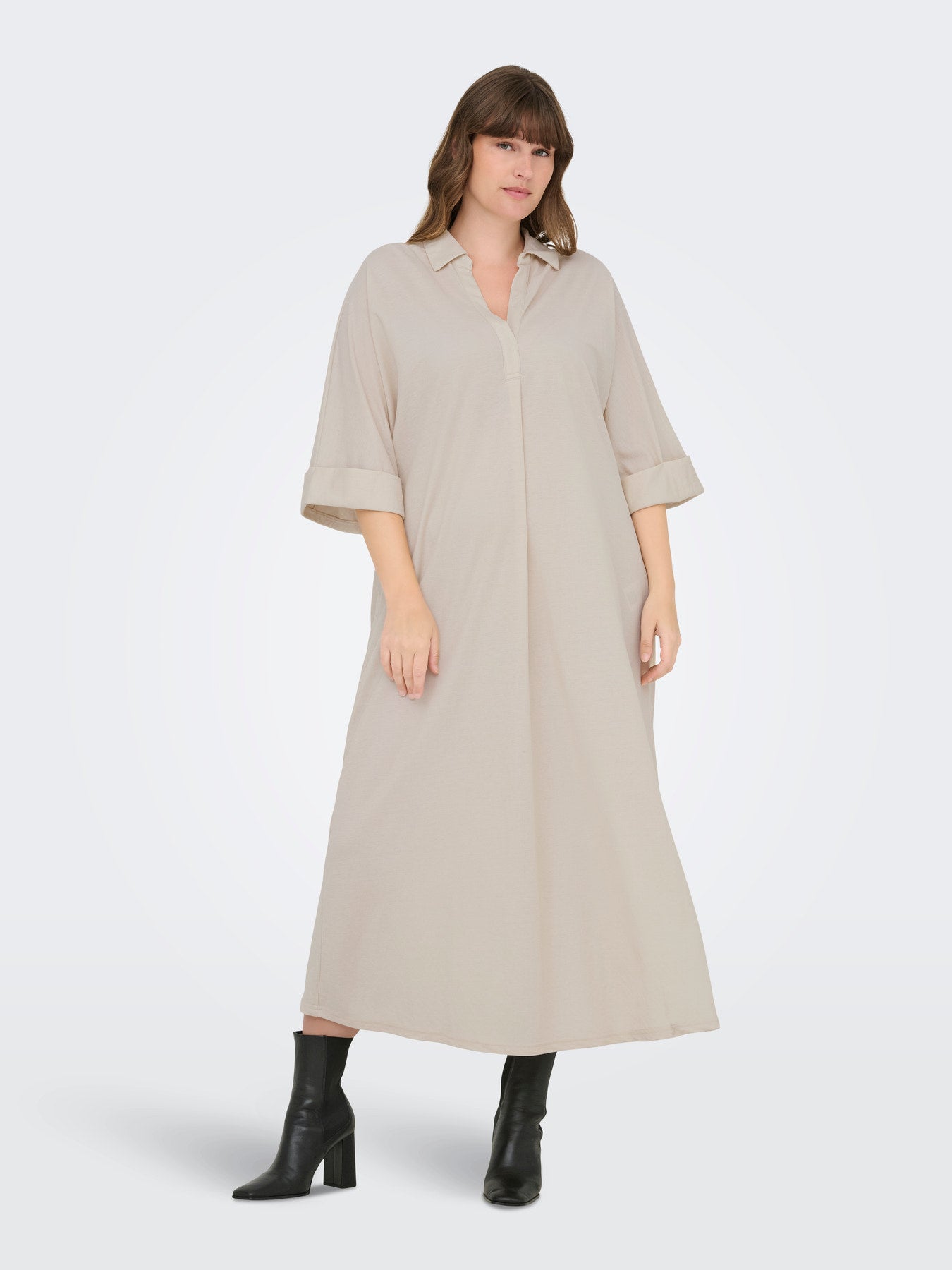 CARJOLLY 2/4 SLEEVE BLK DRESS JRS