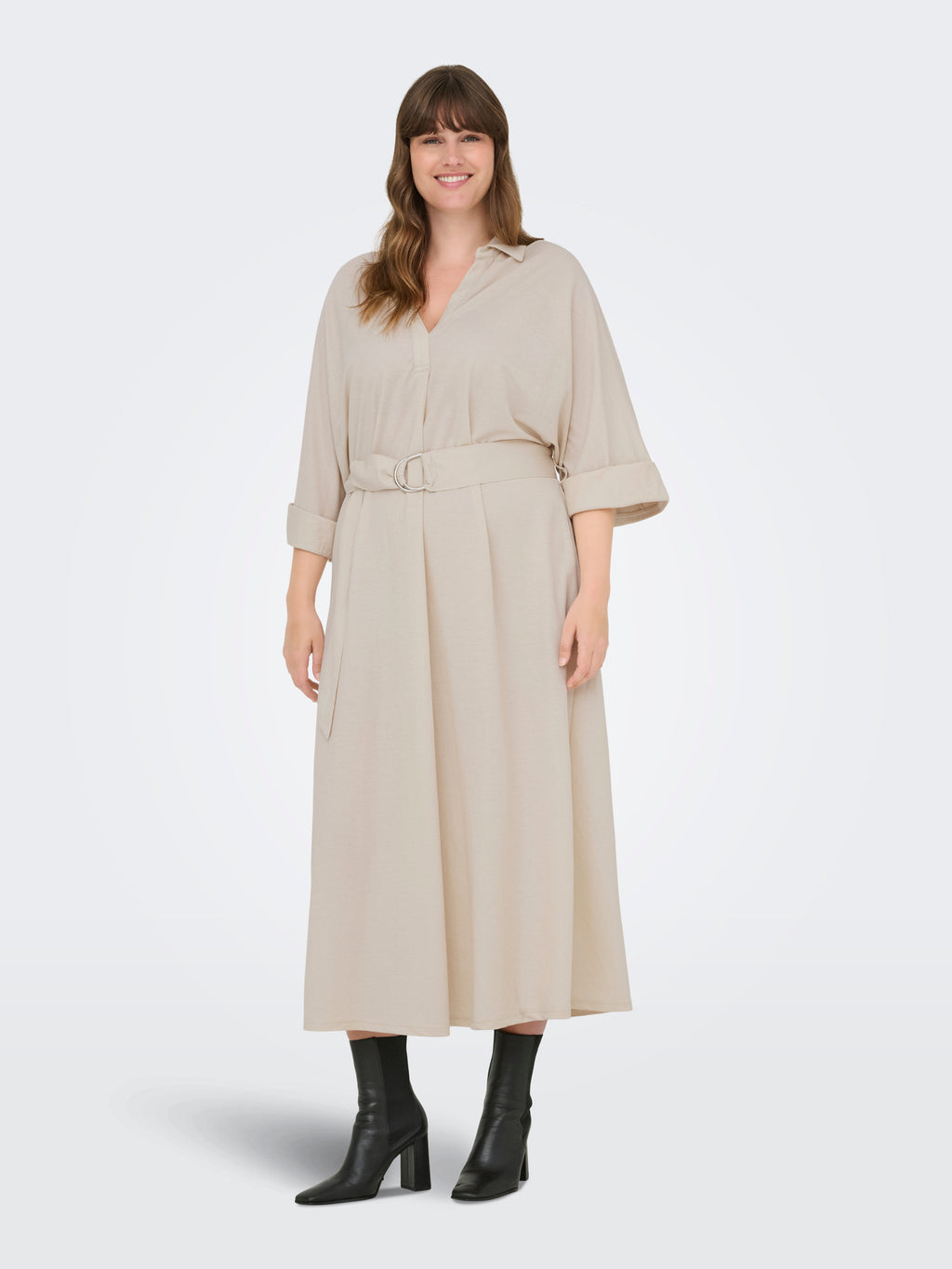 CARJOLLY 2/4 SLEEVE BLK DRESS JRS