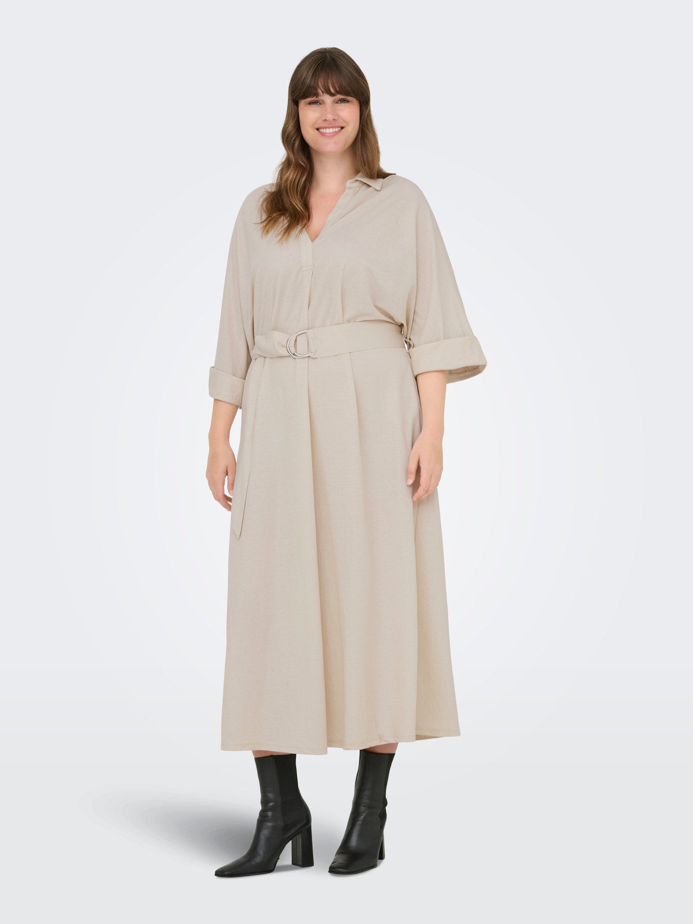 CARJOLLY 2/4 SLEEVE BLK DRESS JRS