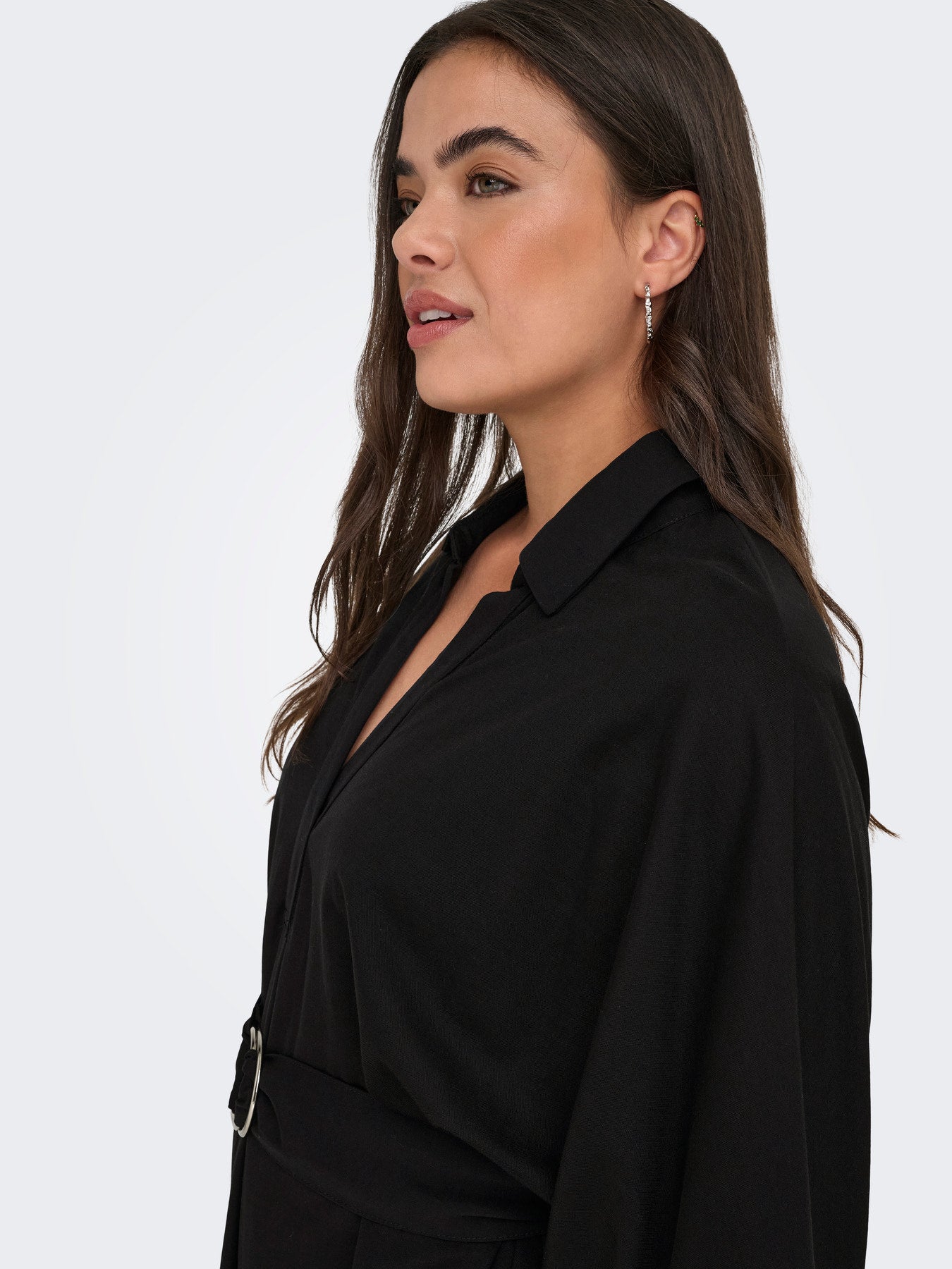 CARJOLLY 2/4 SLEEVE BLK DRESS JRS