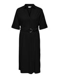 CARJOLLY 2/4 SLEEVE BLK DRESS JRS