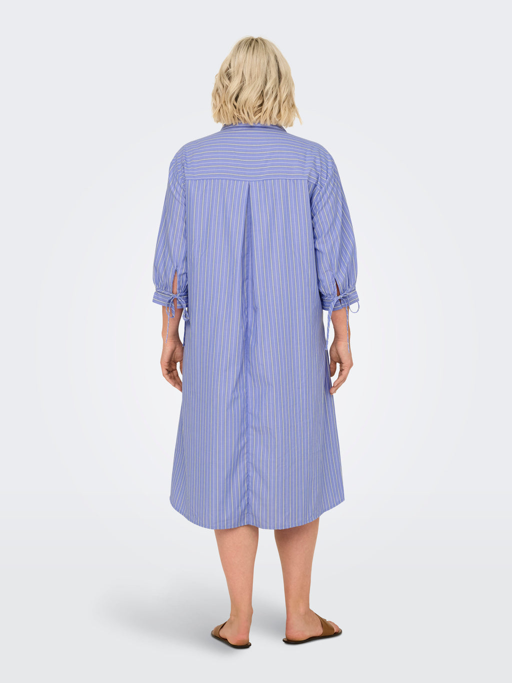 CARBJORG 3/4 SHIRT DRESS BLK WVN