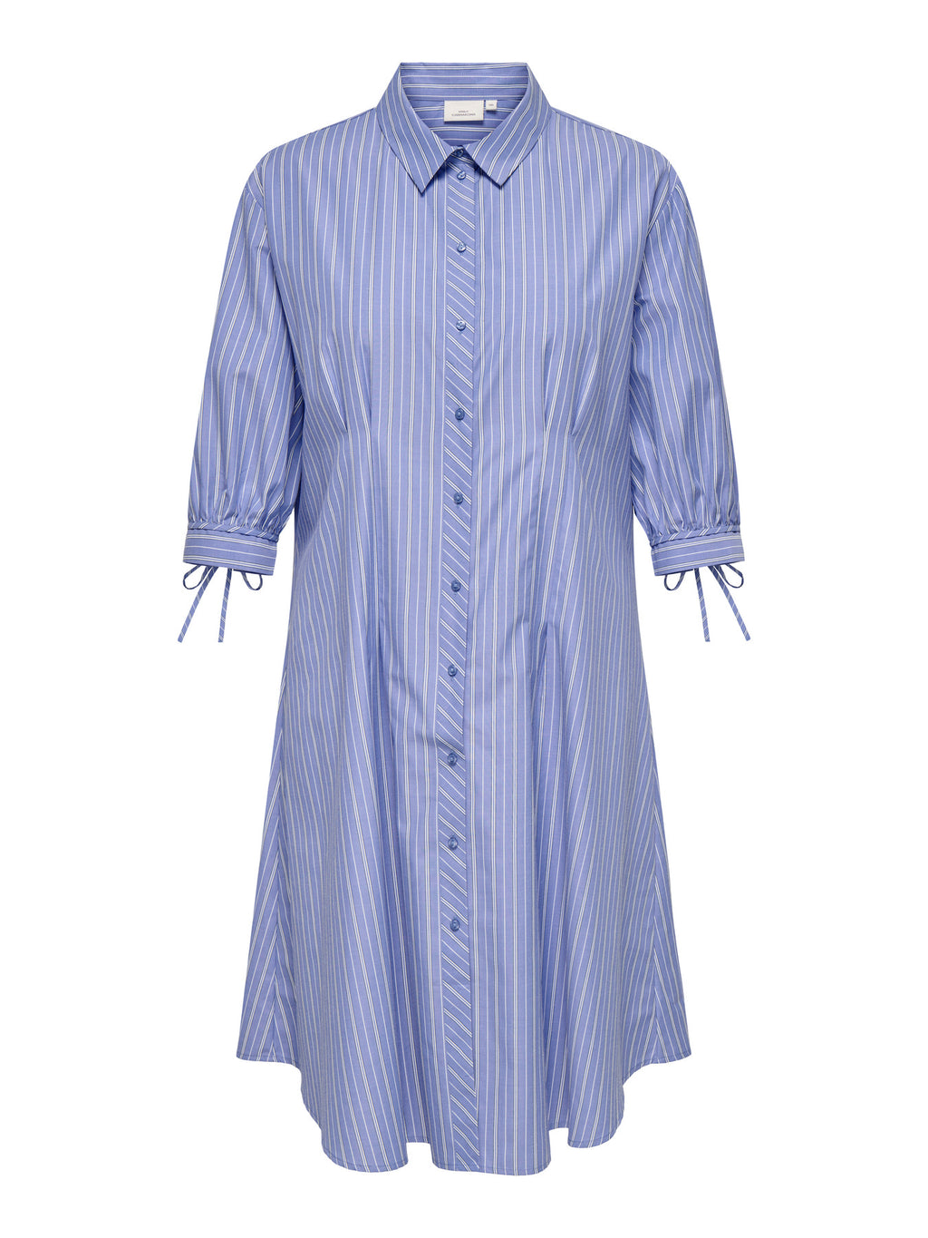 CARBJORG 3/4 SHIRT DRESS BLK WVN