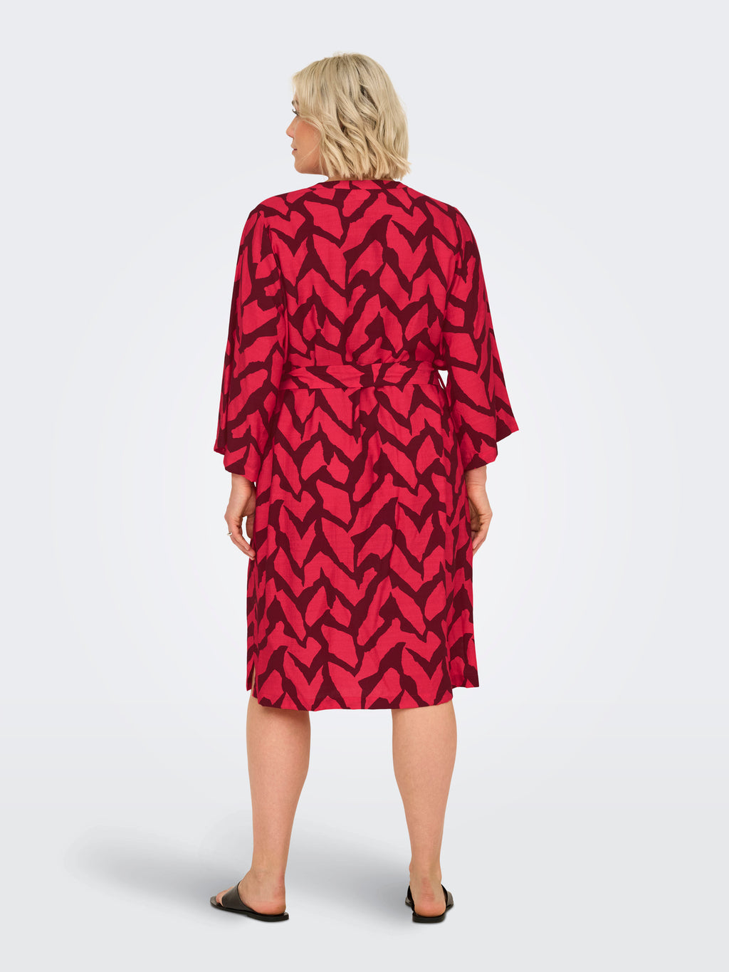 CARBERIET 3/4 BLK DRESS AOP