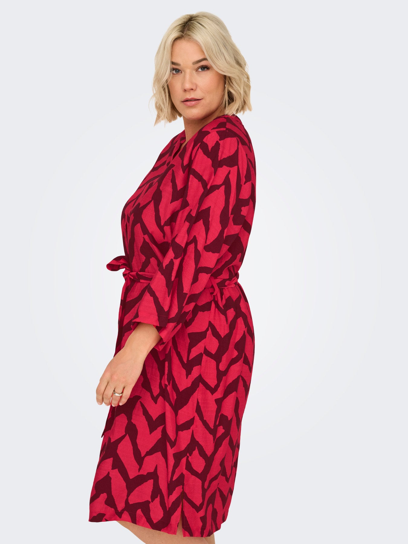 CARBERIET 3/4 BLK DRESS AOP