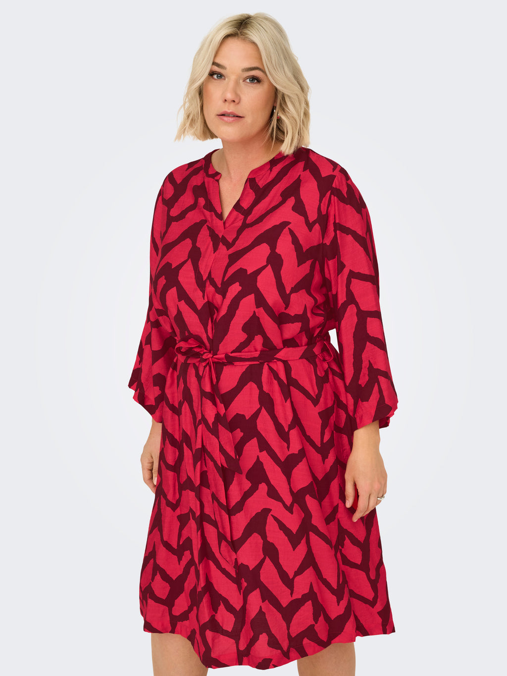 CARBERIET 3/4 BLK DRESS AOP