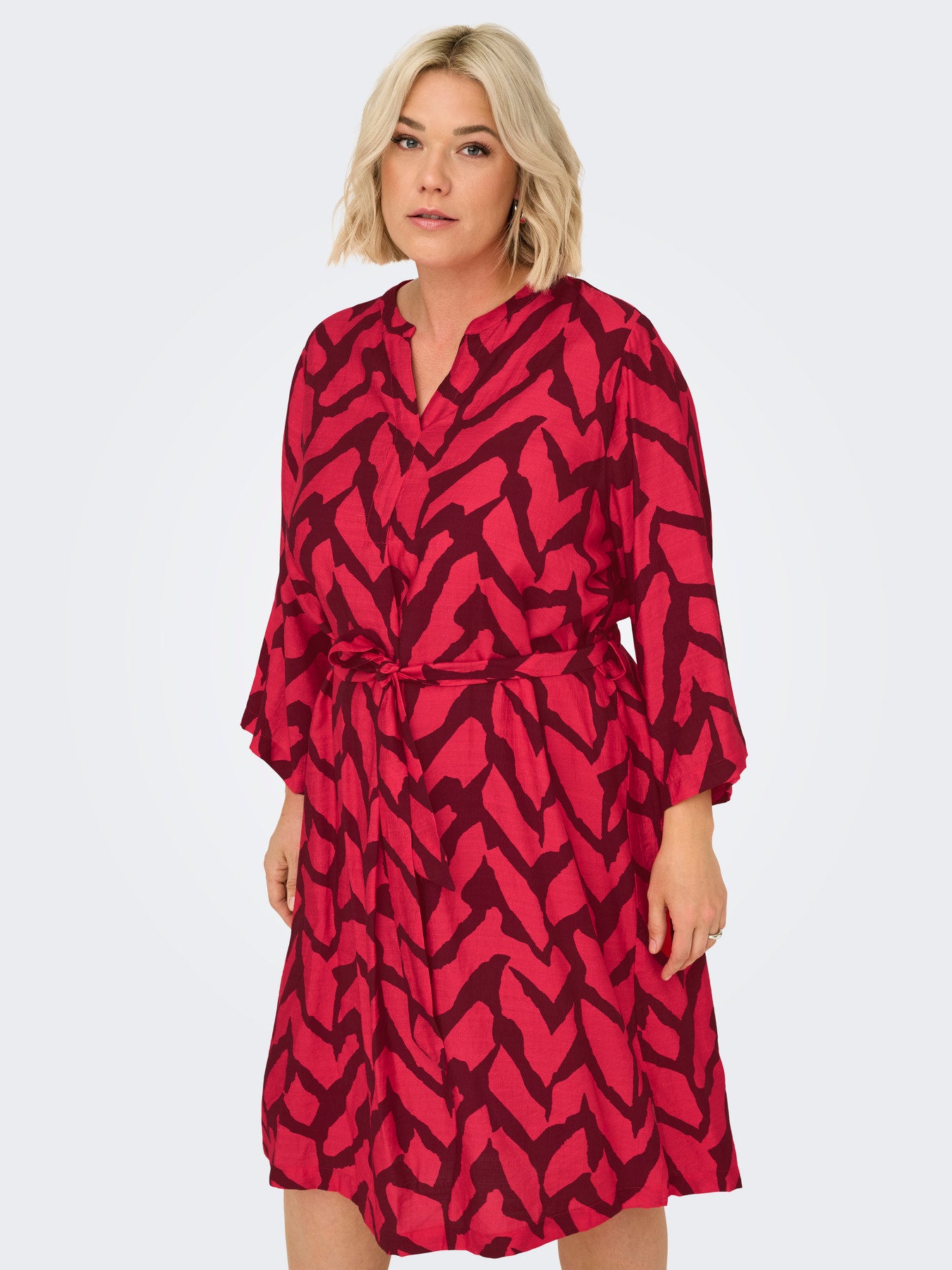 CARBERIET 3/4 BLK DRESS AOP