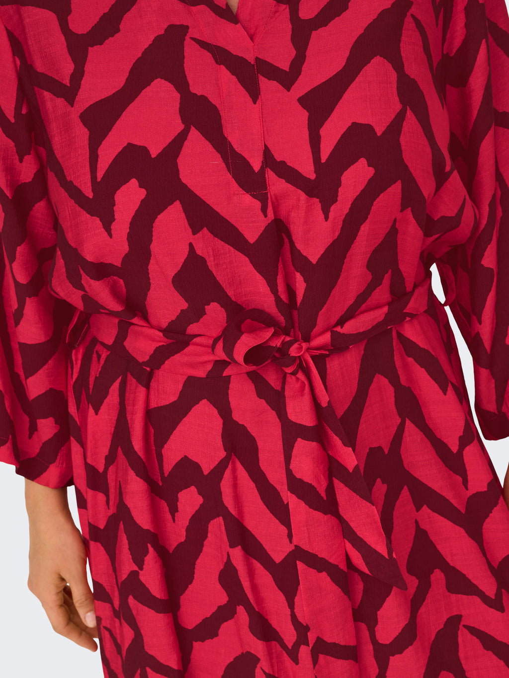 CARBERIET 3/4 BLK DRESS AOP