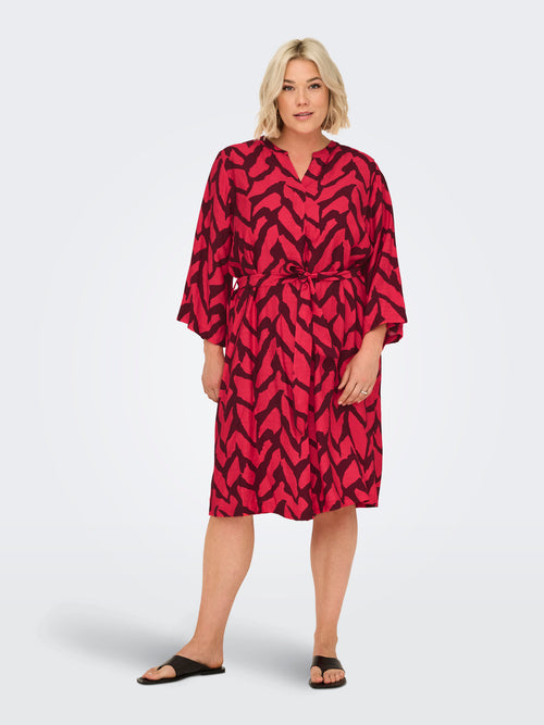 CARBERIET 3/4 BLK DRESS AOP