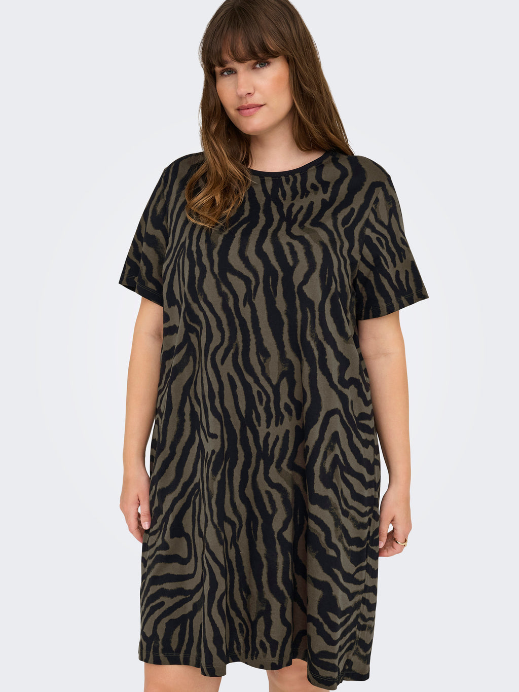CARLULU LIFE SS O-NECK ABK DRESS JRS
