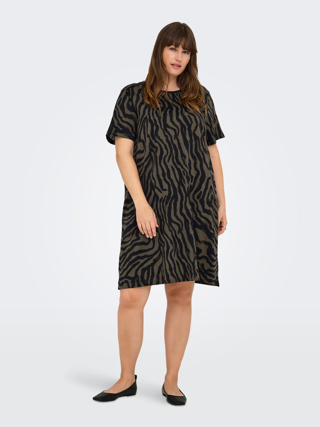 CARLULU LIFE SS O-NECK ABK DRESS JRS
