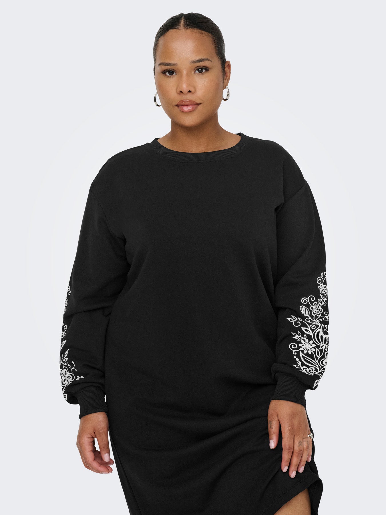 CARJENNA LS O-NECK SWEAT DRESS SWT