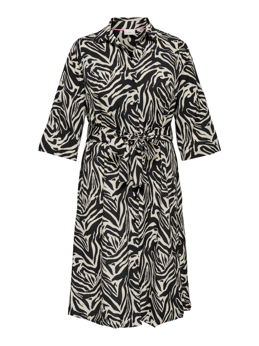 CARGRAPHIE L/S SHIRT BELT DRESS AOP