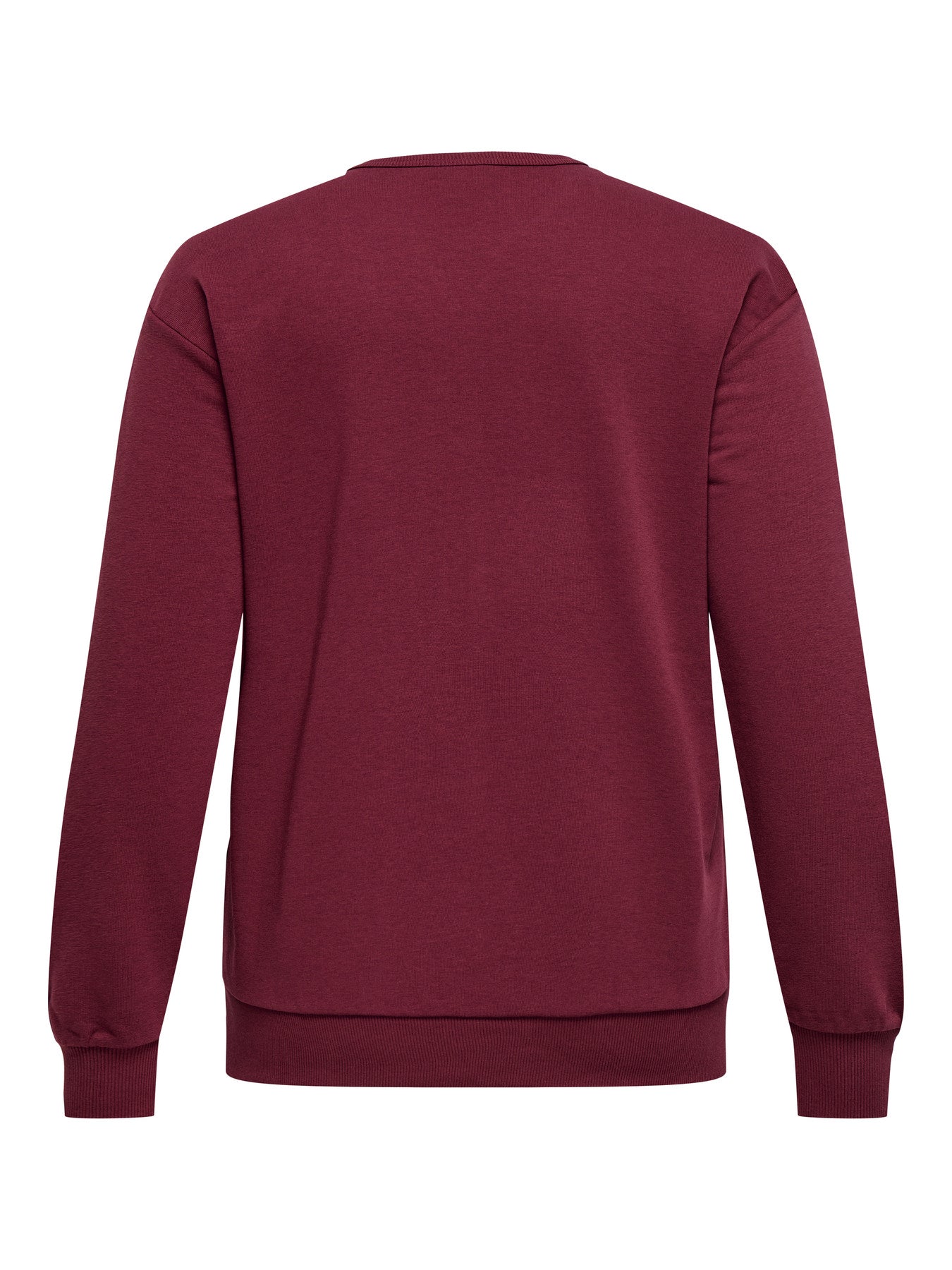 CARBEN L/S O-NECK SWEAT JRS Rood