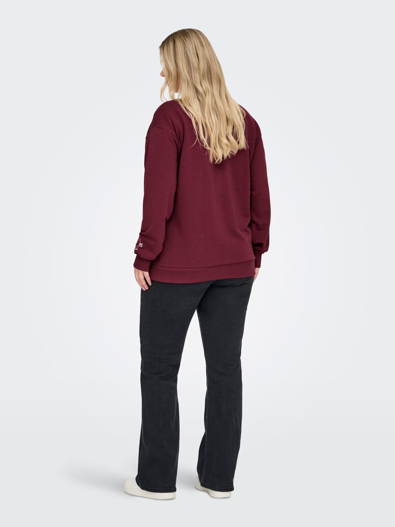 CARBEN L/S O-NECK SWEAT JRS Rood
