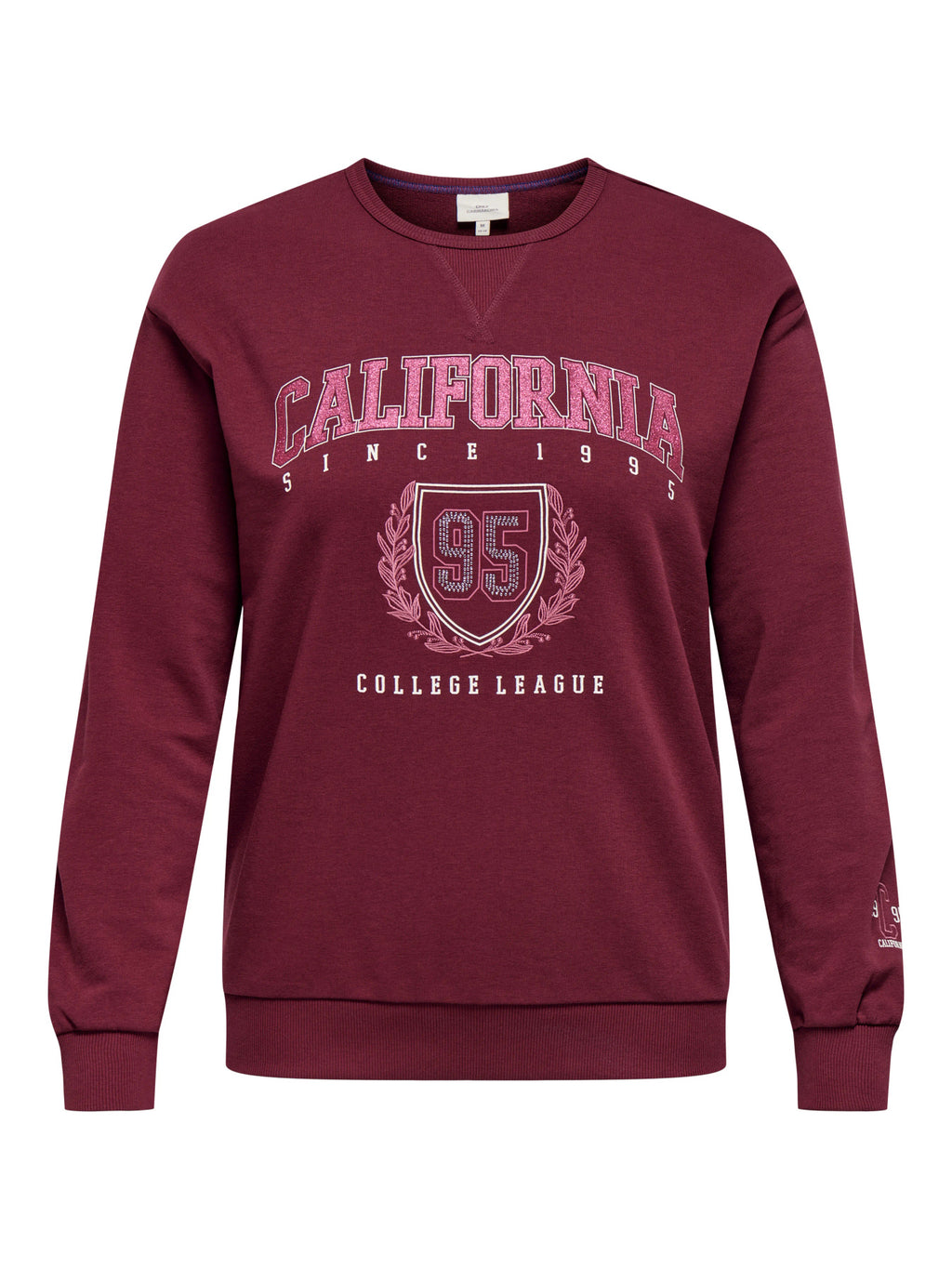 CARBEN L/S O-NECK SWEAT JRS Rood