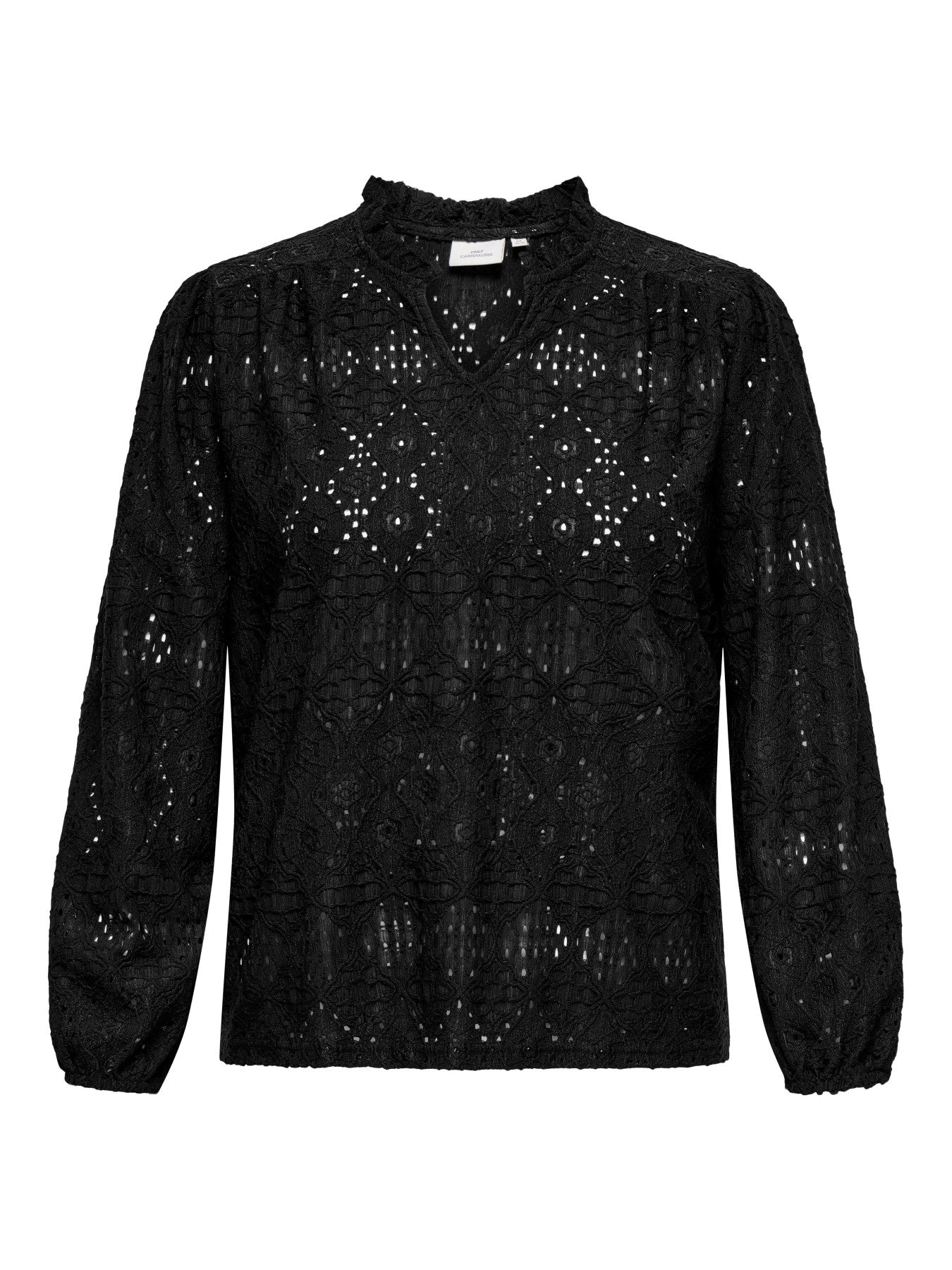 CARLUZIA L/S V-NECK BLOUSE JRS