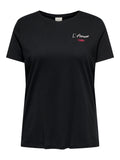 CARNINNA LIFE S/S O-NECK REG TEE JRS BS Zwart