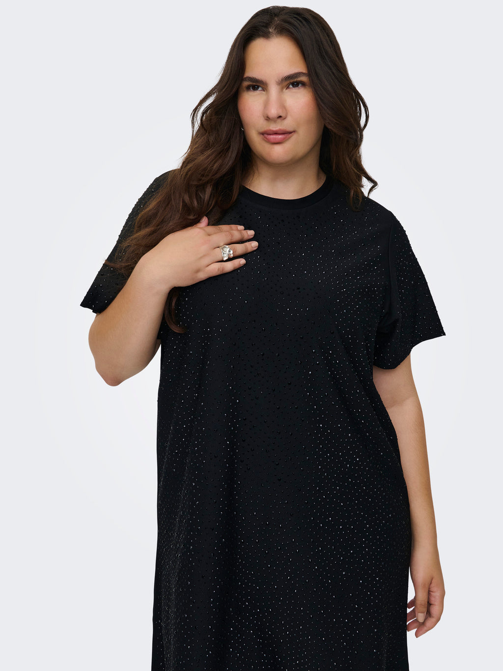 CARMALUKKA LIFE S/S O-NECK ABK DRESS JRS