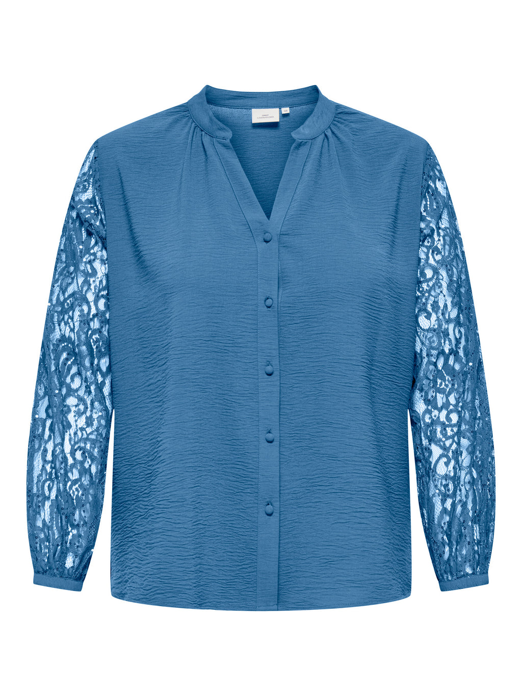 CARKAMMY LIFE LS V-NECK LACE SHIRT WVN