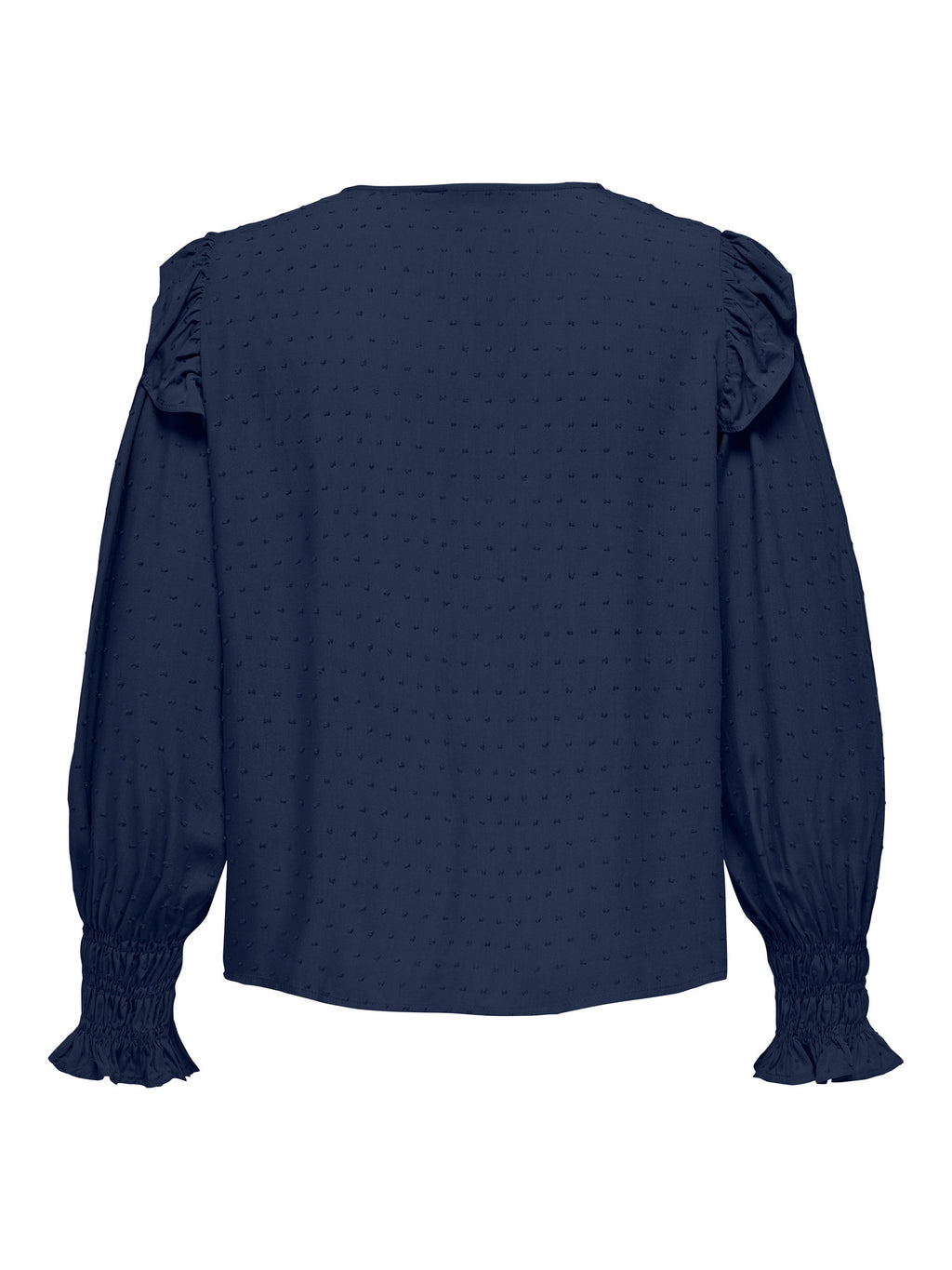 CARLIDA LS V-NECK SMOCK TOP WVN