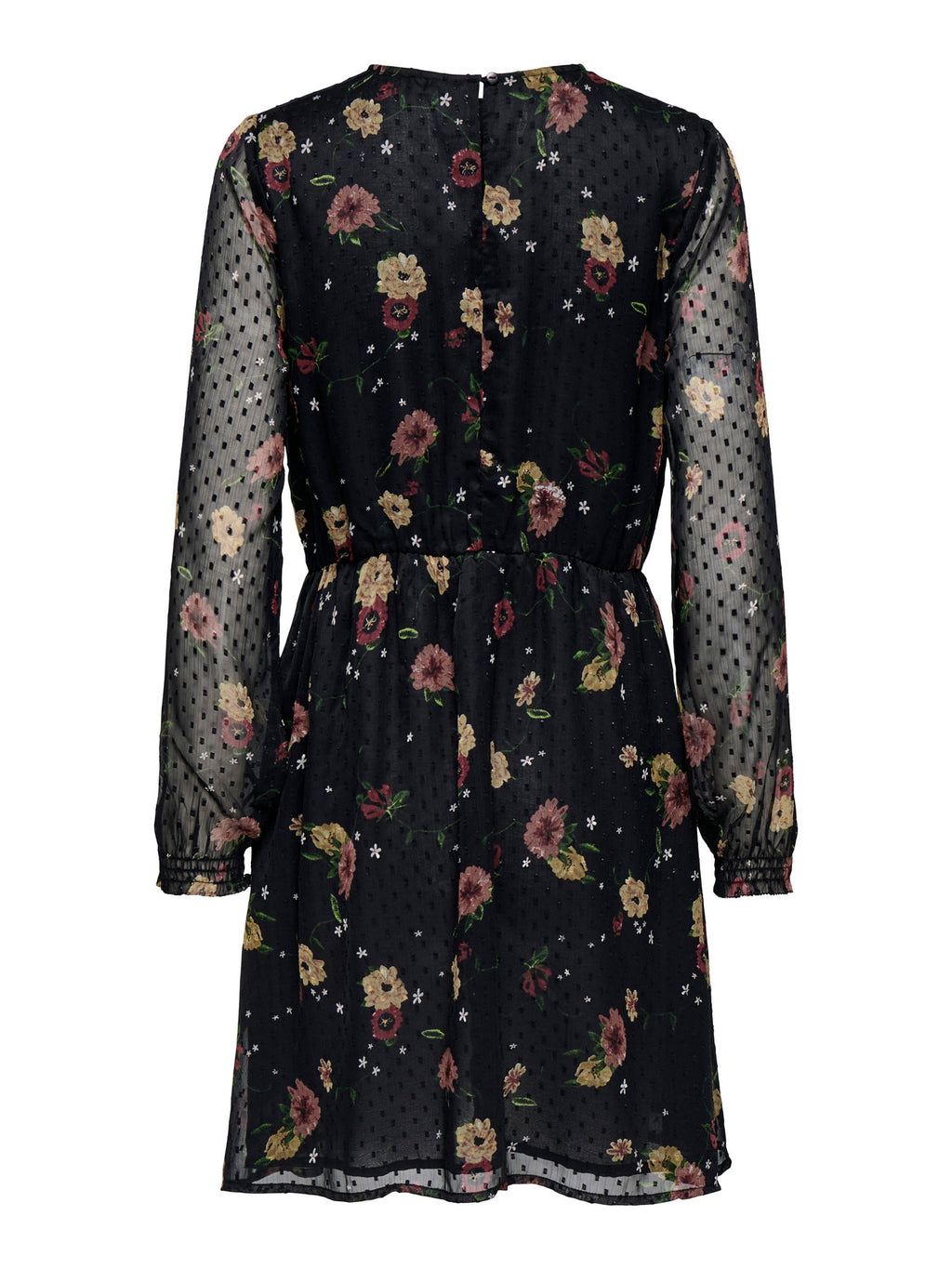 CARELIZA LIFE LS O-NECK DRESS WVN