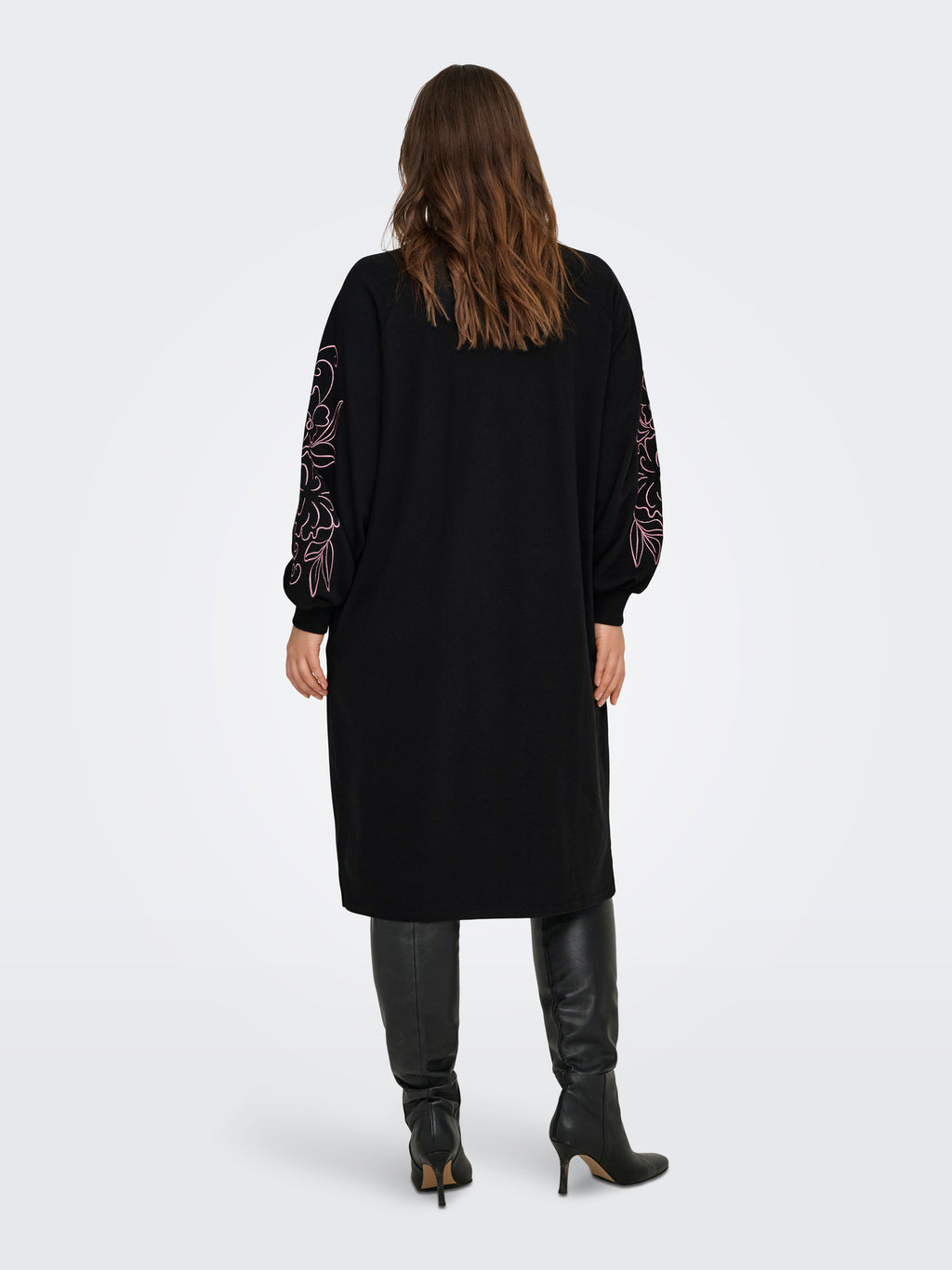CARELLE L/S O-NECK ABOVE KNEE DRESS JRS