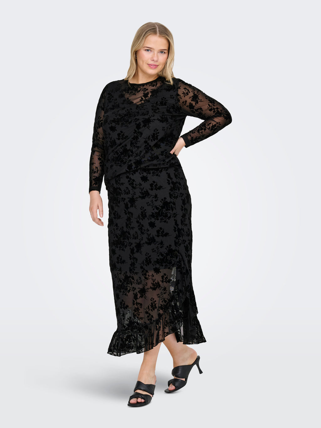 CARELODIE L/S O-NECK BLOUSE JRS