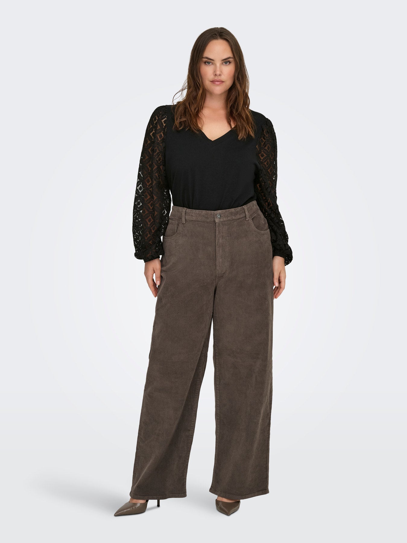 CAREFFIE LS V-NECK BLOUSE JRS