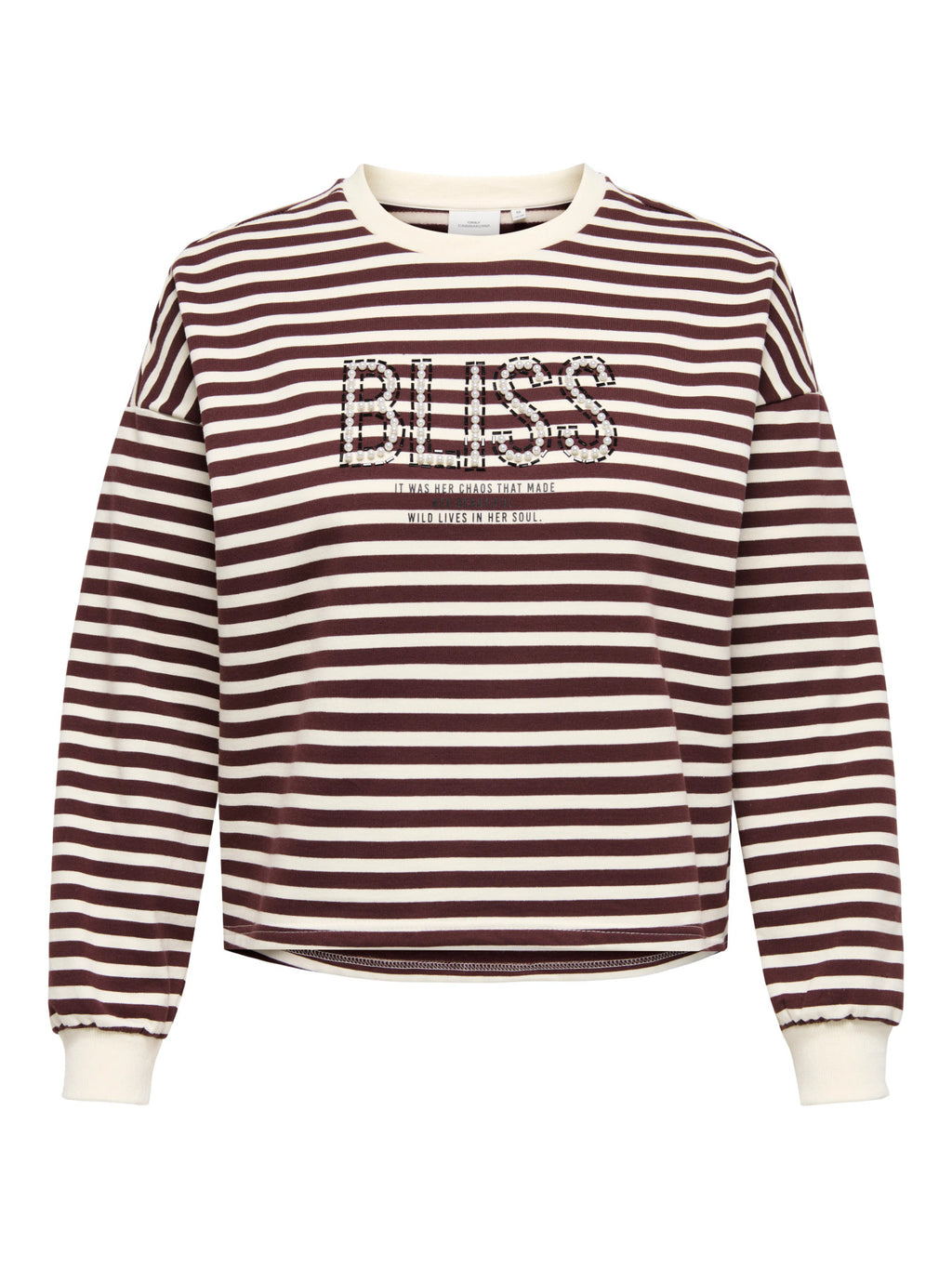 CARLIZA L/S PEARL PRINT BOX SWT JRS
