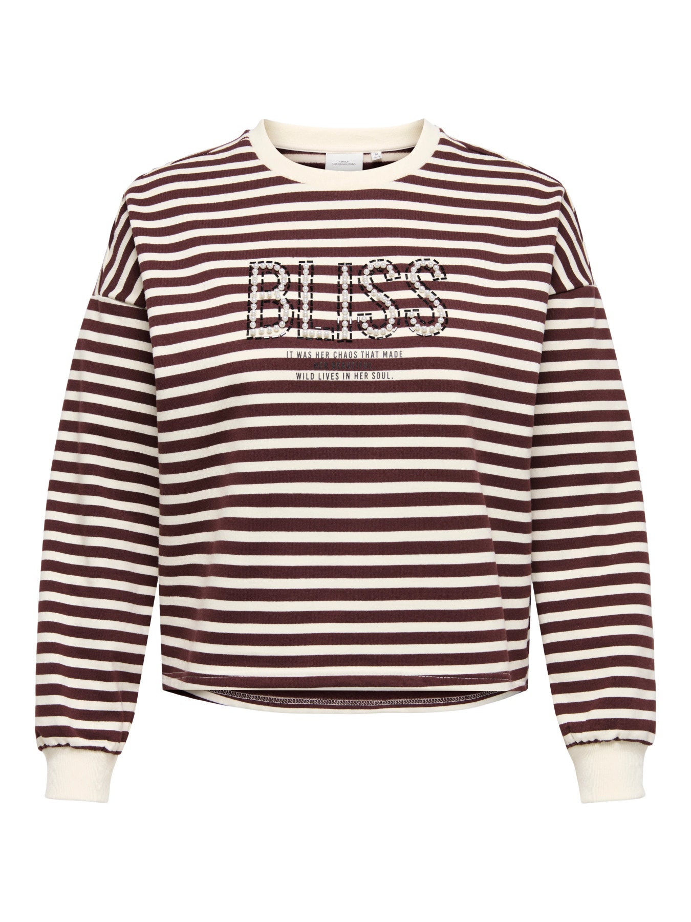 CARLIZA L/S PEARL PRINT BOX SWT JRS