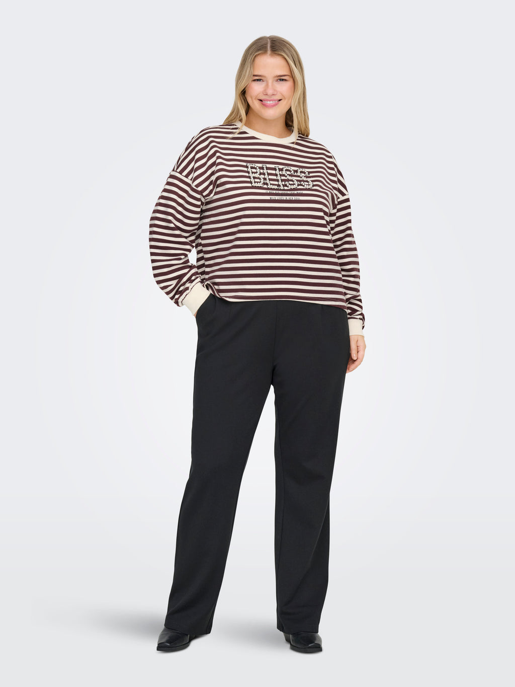 CARLIZA L/S PEARL PRINT BOX SWT JRS