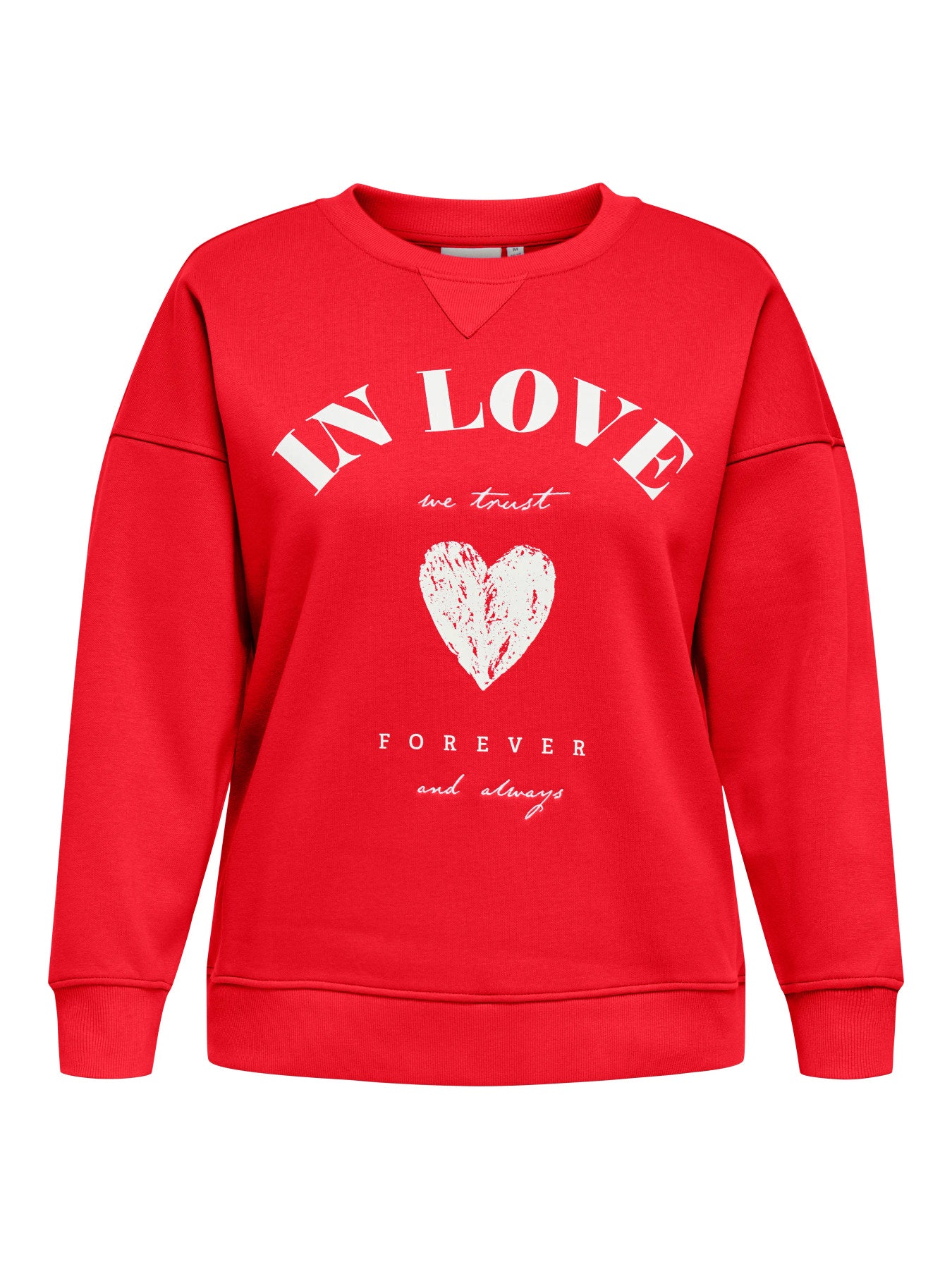 CARSOFIA L/S WORD O-NECK SWT JRS
