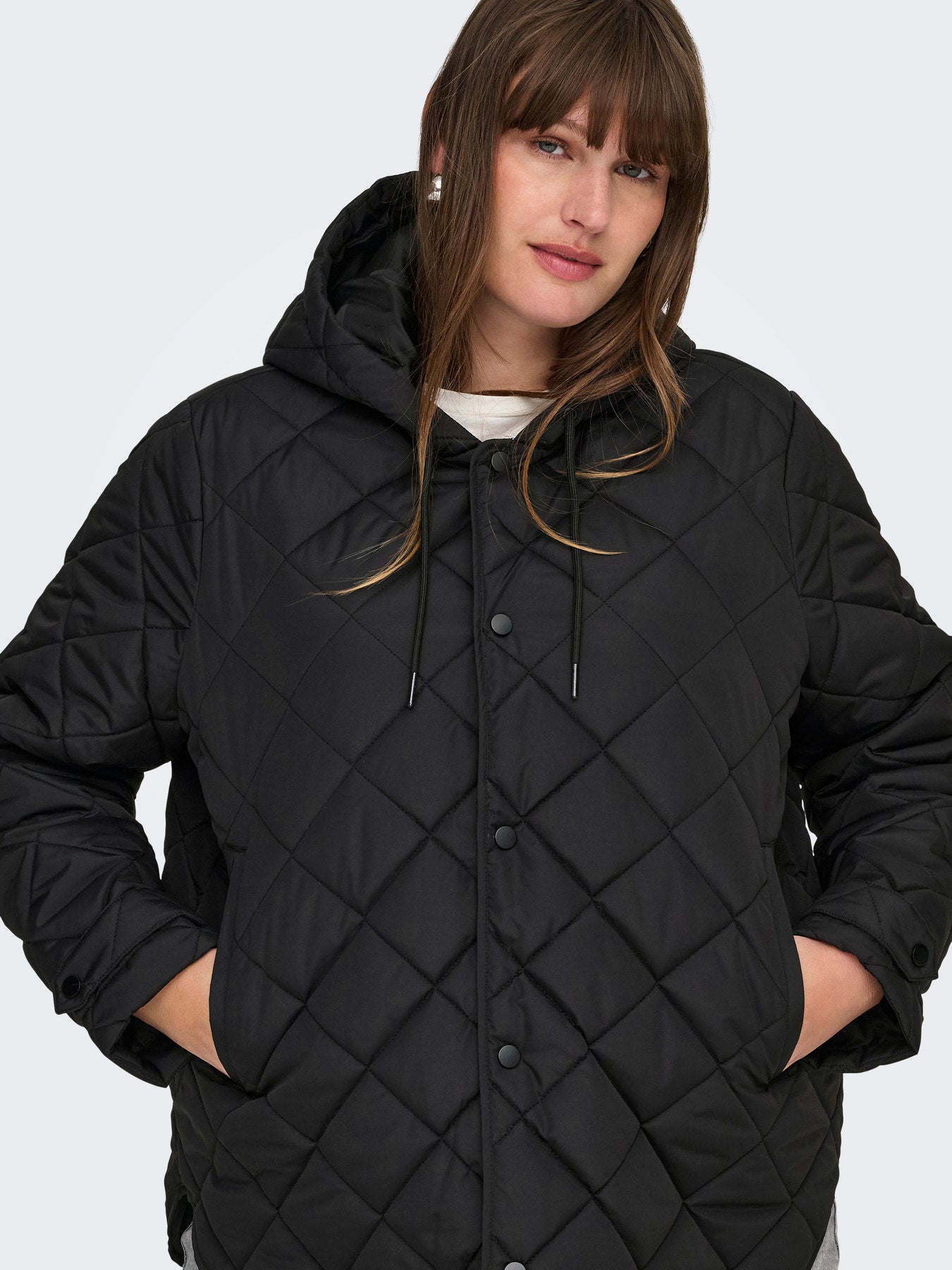 CARJULIET QUILTED HOOD JACKET OTW Black