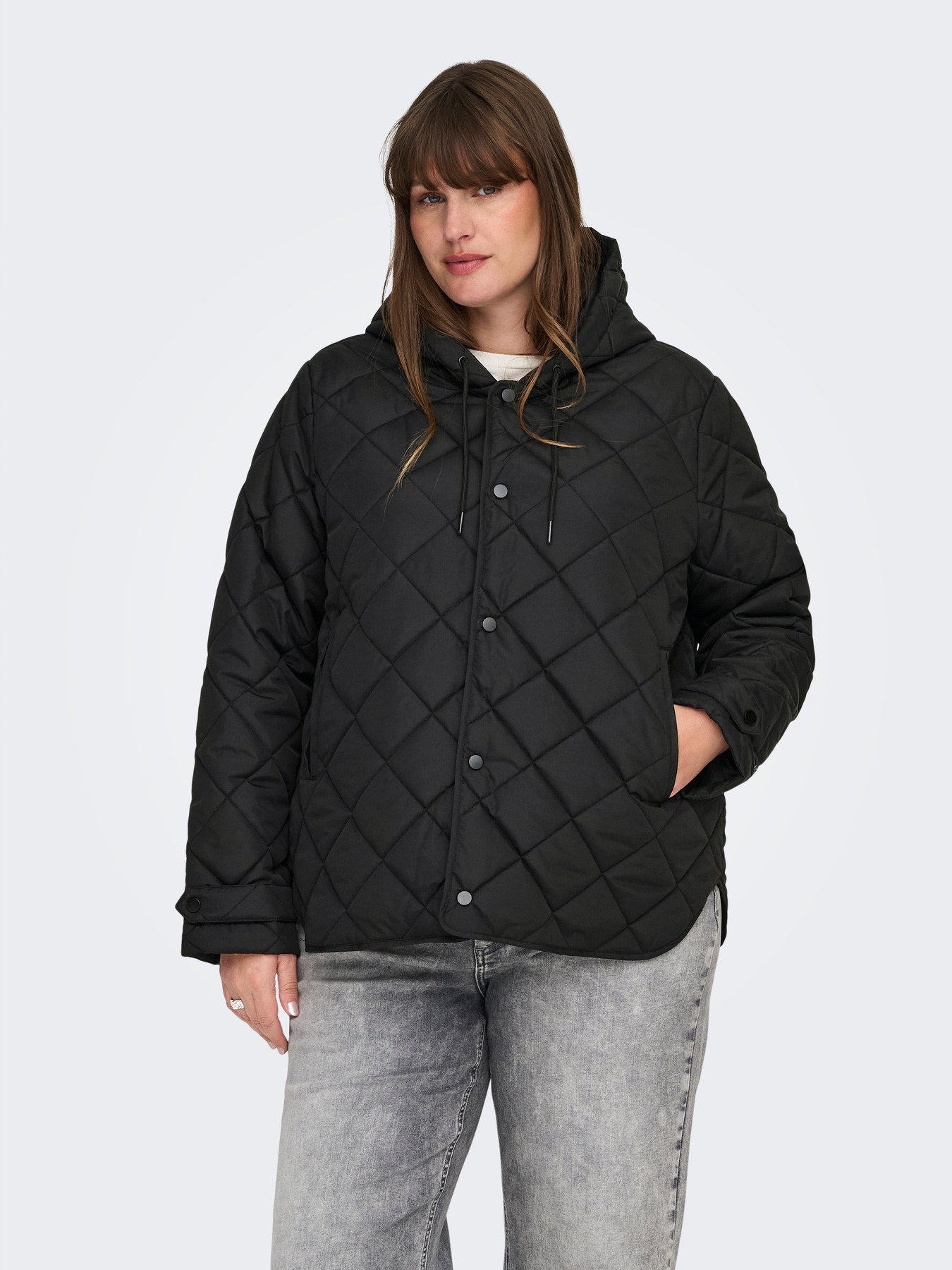 CARJULIET QUILTED HOOD JACKET OTW Black